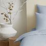 Linge de lit - Pack Complet Housse de couette Unicolore 140 x 200 cm - Drap housse 90 x 190 cm - 100% Coton 57 Fils - COTON PUR