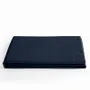 Linge de lit - Drap Plat 100% Coton 240 x 300 cm Bleu Nuit - COTON PUR
