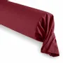 Linge de lit - Taie de Traversin 100% Coton 45 x 185 cm Grenat - COTON PUR