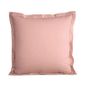 Linge de lit - Taie d'oreiller Percale 65 x 65 cm Pur Coton Peigné Longues Fibres 80 Fils/cm² Rose poudré - COTON PUR