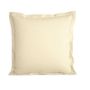 Bed linens - Percale Pillowcase 65 x 65 cm Pure Combed Long Staple Cotton 80 Thread Count/cm² Ivory - COTON PUR