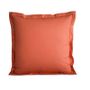Linge de lit - Taie d'oreiller Percale 65 x 65 cm Pur Coton Peigné Longues Fibres 80 Fils/cm² Terracotta - COTON PUR