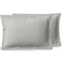 Linge de lit - Taie d'oreiller Percale 50 x 70 cm Pur Coton Peigné Longues Fibres 80 Fils/cm² Perle - COTON PUR