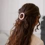 Hair accessories - Dragee pink round hair clip - BACHCA