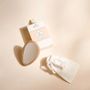 Beauty products - Wooden Hand mirror + cotton pouch - BACHCA