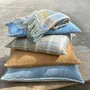 Throw blankets - Throw Sienna Blue - ML FABRICS