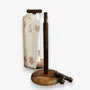 Ustensiles de cuisine - Porte-papier Luis — Bois de sheesham fait main — Écologique — Élégant - MAISON ZOE