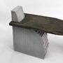 Benches - Concrete and Chestnut Wood Bench [FRAGMENT] - CASE STUDIOS