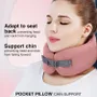 Travel accessories - EASYNAP Pocket Pillow Chin Support Small Candlelight Peach - EASYNAP