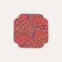 Accessoires thé et café - Sous-verre double face en brocart de style chinois - THE ZHAI