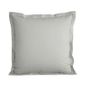 Linge de lit - Taie d'oreiller Percale 65 x 65 cm Pur Coton Peigné Longues Fibres 80 Fils/cm² Perle - COTON PUR