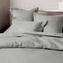 Linge de lit - Taie d'oreiller Percale 65 x 65 cm Pur Coton Peigné Longues Fibres 80 Fils/cm² Perle - COTON PUR