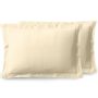 Bed linens - Percale Pillowcase 50 x 70 cm Pure Combed Cotton Long Staple 80 Thread Count/cm² Ivory - COTON PUR
