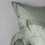 Bed linens - Percale Pillowcase 50 x 70 cm Pure Combed Long Staple Cotton 80 Thread Count/cm² Slate - COTON PUR