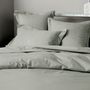 Bed linens - Percale Pillowcase 50 x 70 cm Pure Combed Long Staple Cotton 80 Thread Count/cm² Slate - COTON PUR