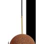 Hanging lights - TERRA cork suspension with black or white structure - LUXCAMBRA
