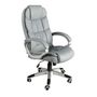 Chairs - Swivel office chair in grey leatherette - ANGEL CERDÁ