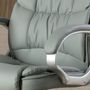 Chairs - Swivel office chair in grey leatherette - ANGEL CERDÁ