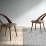 Chaises - Chaise de table à manger structure courbée en noyer - ANGEL CERDÁ