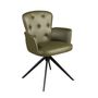 Chairs - Dark green leatherette swivel chair - ANGEL CERDÁ