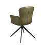 Chairs - Dark green leatherette swivel chair - ANGEL CERDÁ