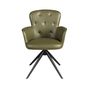Chairs - Dark green leatherette swivel chair - ANGEL CERDÁ