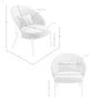 Fauteuils - Fauteuil en tissu gris et noyer - ANGEL CERDÁ