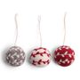 Christmas garlands and baubles - Ball Ornaments - Set of 3 - GRY & SIF