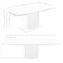 Dining Tables - Rectangular extending dining table in porcelain marble, metallic sand - ANGEL CERDÁ