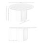 Dining Tables - Round dining table walnut and metallic sand steel - ANGEL CERDÁ
