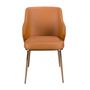 Chairs - Brown leatherette chair - ANGEL CERDÁ