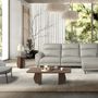 Sofas - Right chaise longue relax sofa grey leather - ANGEL CERDÁ
