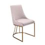 Chaises - Chaise en tissu gris - ANGEL CERDÁ