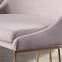 Chaises - Chaise en tissu gris - ANGEL CERDÁ
