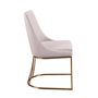 Chaises - Chaise en tissu gris - ANGEL CERDÁ