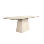Dining Tables - Oval barrel dining table in porcelain marble - ANGEL CERDÁ