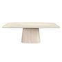 Dining Tables - Oval barrel dining table in porcelain marble - ANGEL CERDÁ