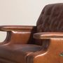 Armchairs - Cognac brown leather Chester armchair - ANGEL CERDÁ