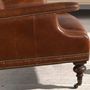 Armchairs - Cognac brown leather Chester armchair - ANGEL CERDÁ
