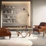 Armchairs - Cognac brown leather Chester armchair - ANGEL CERDÁ