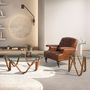 Armchairs - Cognac brown leather Chester armchair - ANGEL CERDÁ