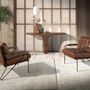Fauteuils - Fauteuil en cuir marron cognac - ANGEL CERDÁ