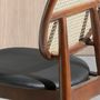 Chairs - Round rattan back Dining table chair - ANGEL CERDÁ