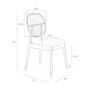 Chairs - Round rattan back Dining table chair - ANGEL CERDÁ