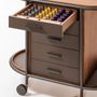Restaurant trolleys - ARCADE WOOD COFFEE AND TEA CART OVAL - GIOBAGNARA