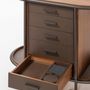Restaurant trolleys - ARCADE WOOD COFFEE AND TEA CART OVAL - GIOBAGNARA