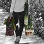 Bags and totes - Shopping bag - Leek bag - Turnip bag - MARON BOUILLIE
