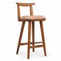 Chairs - Oriq - Teakwood High / Bar Chair - ALANKARAM