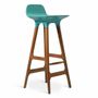 Chaises - Inalt - Chaise haute / de bar en PU vert - ALANKARAM