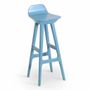 Chairs - Inalt - High / Bar Chair with Ligh Oak Brown PU - ALANKARAM